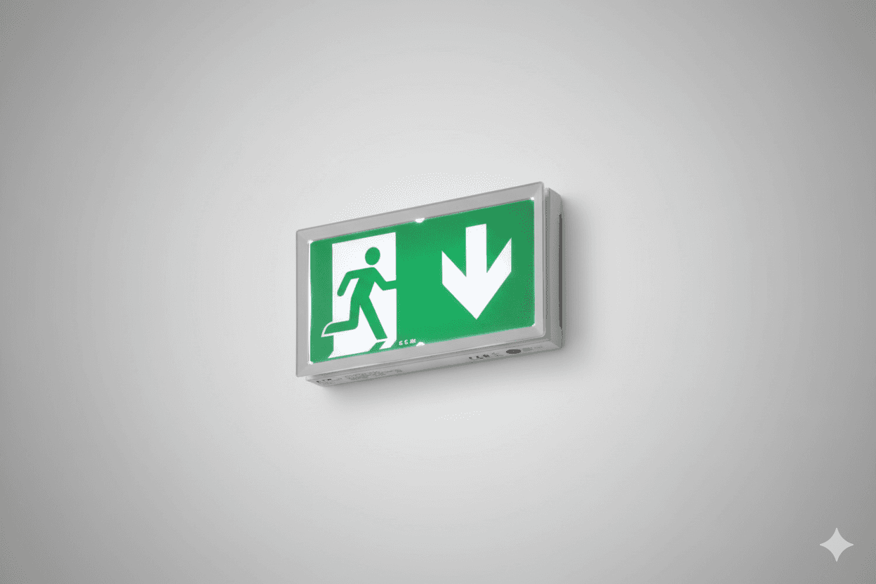 Bloc autonome d’éclairage de sécurité avec pictogramme d’évacuation
